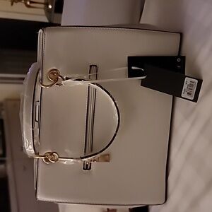 Elegant White Satchel Bag